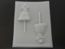 216sp Babsie Doll in Wedding Dress Chocolate or Hard Candy Lollipop Mold